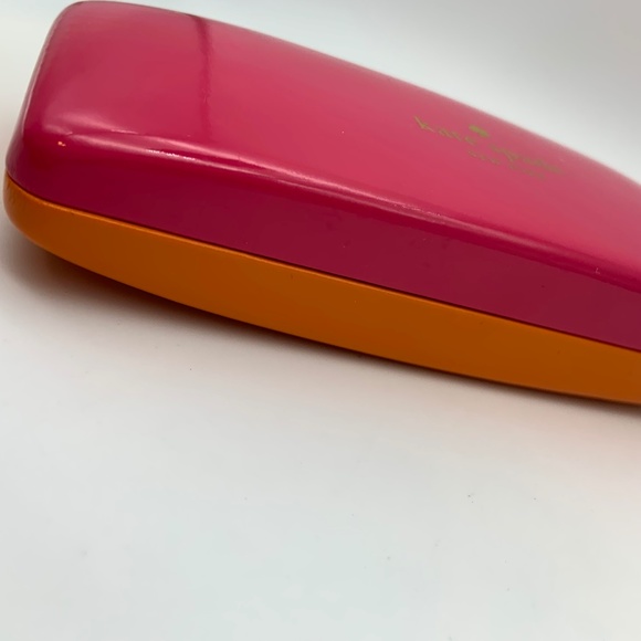 Kate Spade Women's Colorblock Pink & Orange Hard Glasses Case - Picture 5 of 13